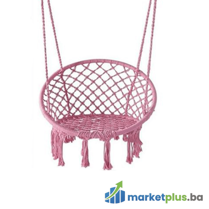 Viseća pletena stolica – boho ljuljaška